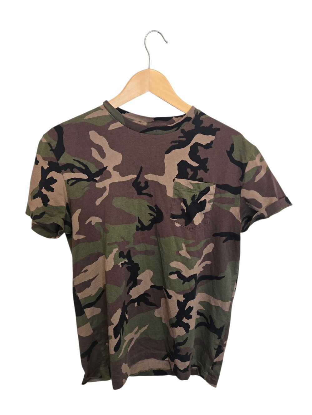 Ralph Lauren Men's Green Brown Camo Pocket Tee